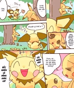 Pikachu Kiss Pichu